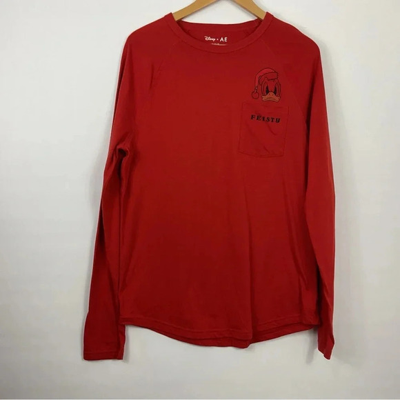 Disney X AE Donald Duck Feisty Pajama Shirt Size Medium - Picture 1 of 5